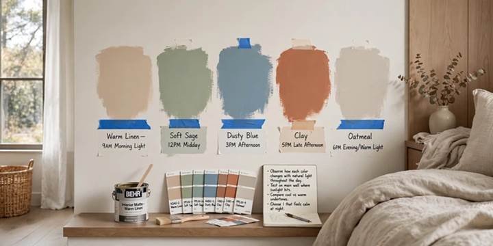 12 Easy Ways to Choose a Bedroom Color Palette